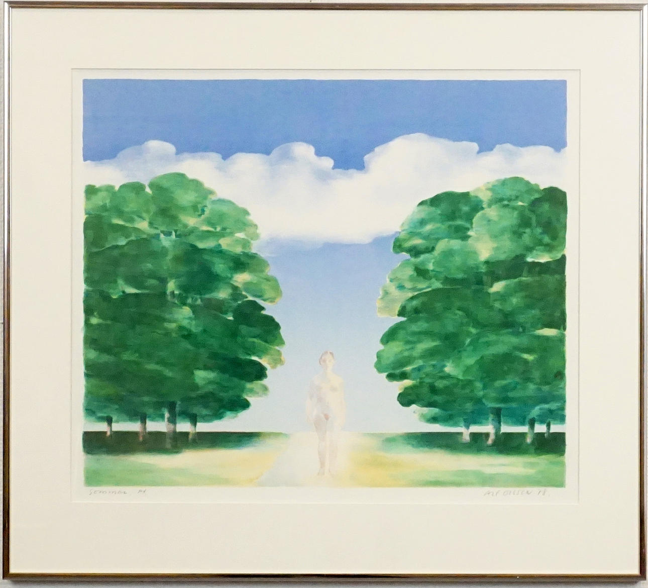 ALF OLSSON (b. 1925). Colour lithograph, “Summer”, sample print, signed ...