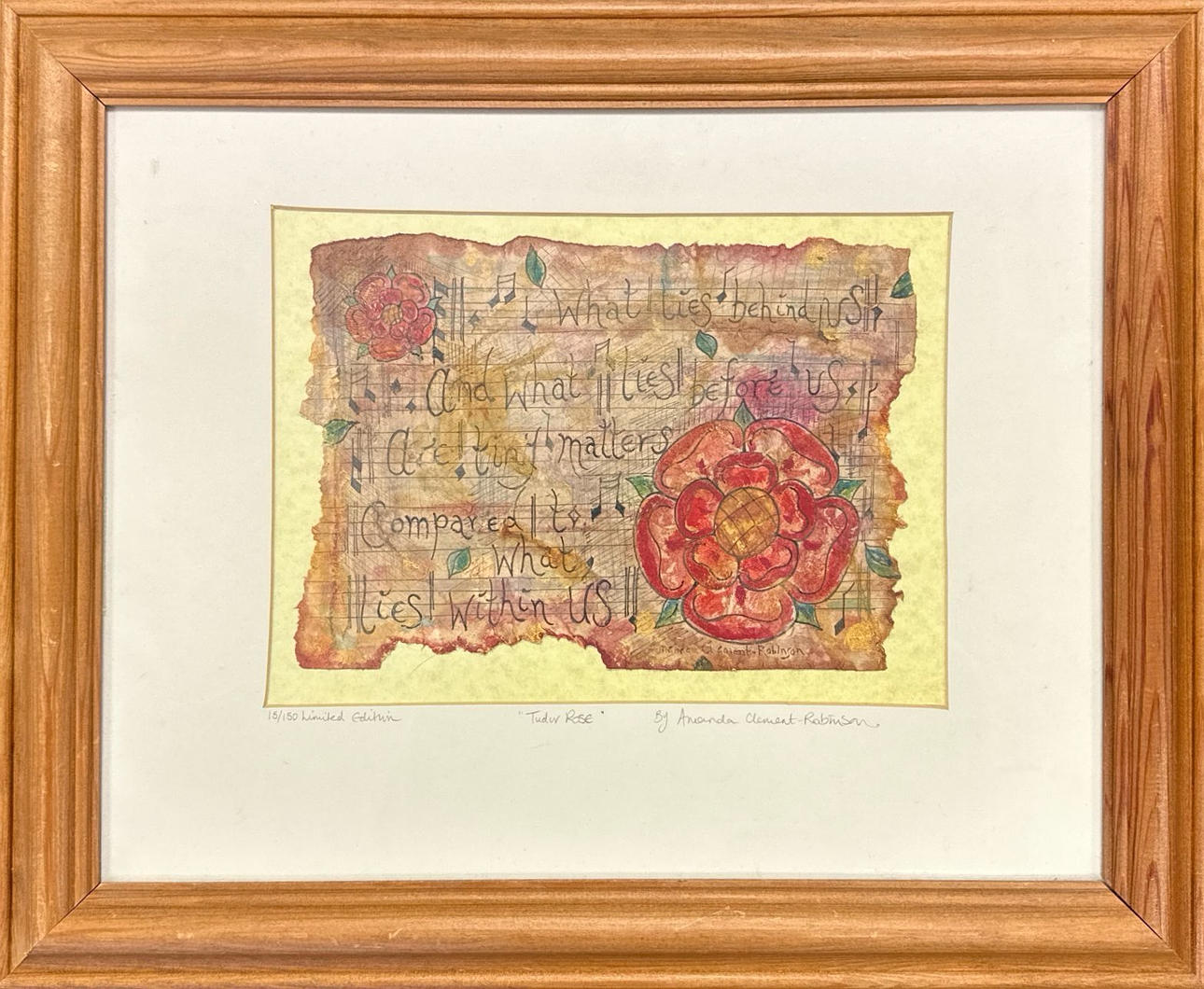 AMANDA CLEMENT ROBINSON. 'TUDOR ROSE' LIMITED EDITION.