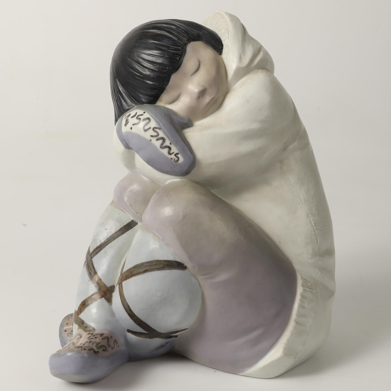 FIGURINA, esquimal, gres, Lladró, España.