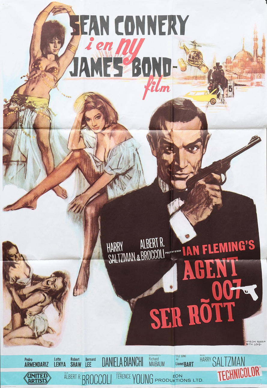 BIO-/FILMPLAKAT, James Bond, „Agent 007 sieht Rot“.
