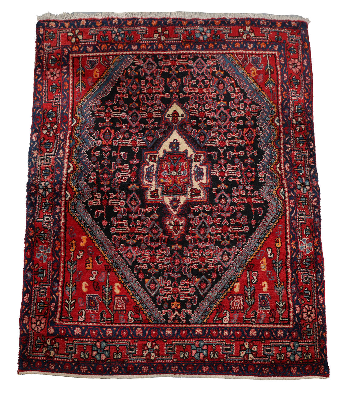 EIN HAMADAN-SENNA-TEPPICH.