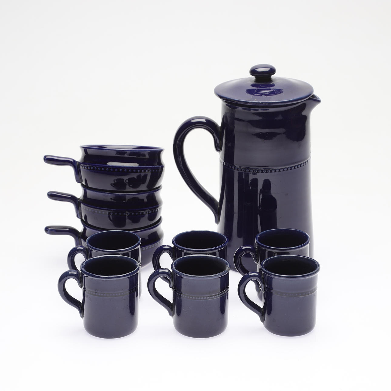 Ein Set von 10 „Old Höganäs“ -Keramiken aus Höganäs, Höganäs, 1960er ...
