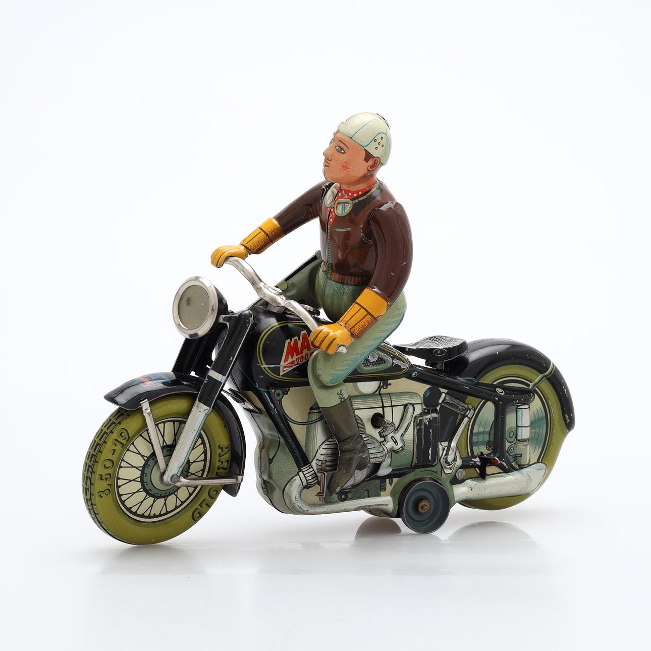 Miniature Moto Arnold MAC 700 - Allemagne/Zone US - Années 1950 - Tôle