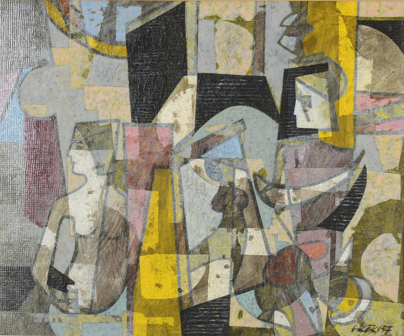 ENDEL KÖKS. Olja på duk.