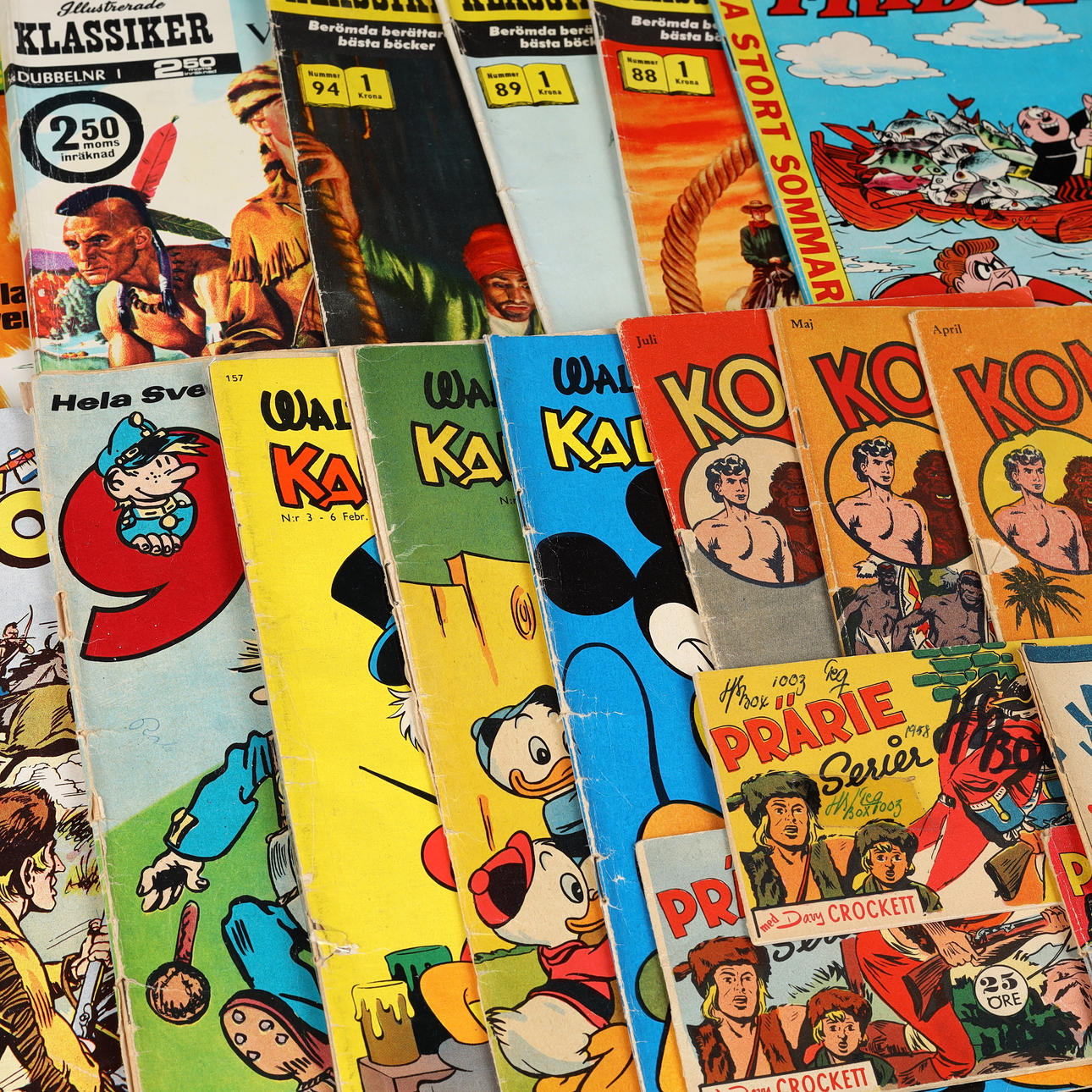 19 Comics, 1950er/60er Jahre.