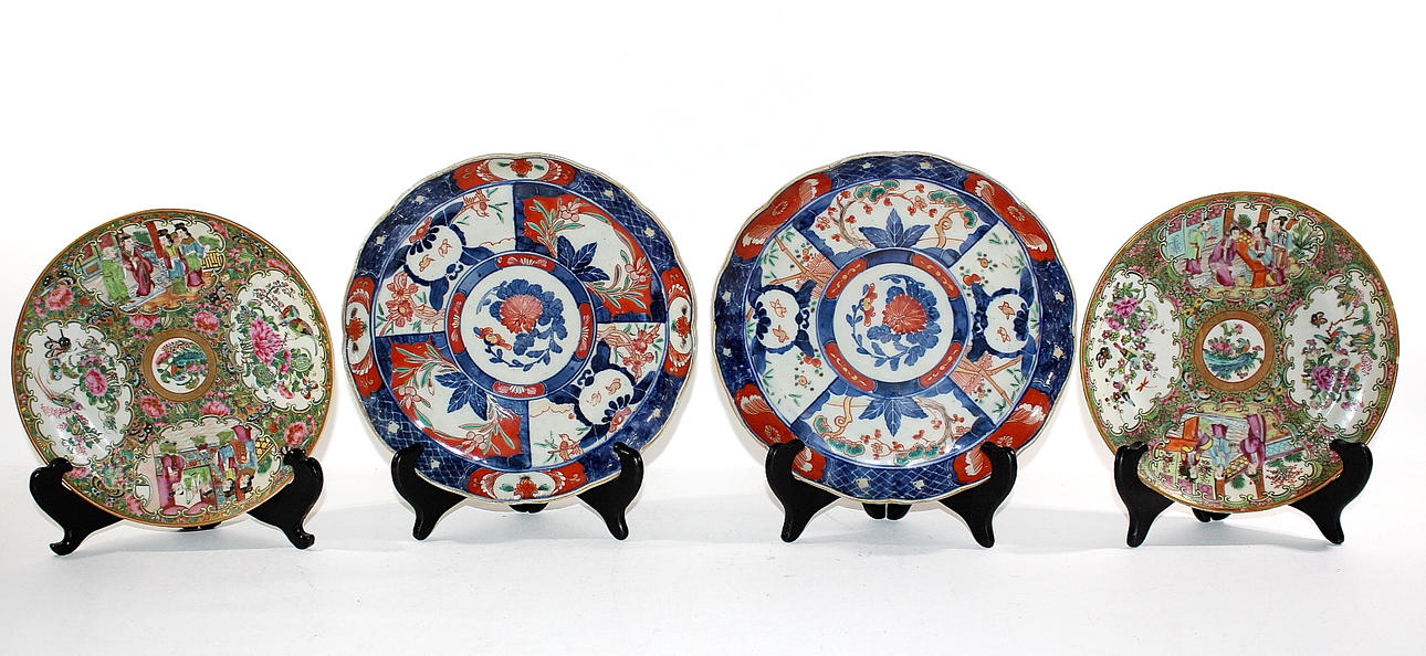 FAT, 2 st, Kina, 2 st Imari, Japan, 1800-tal.