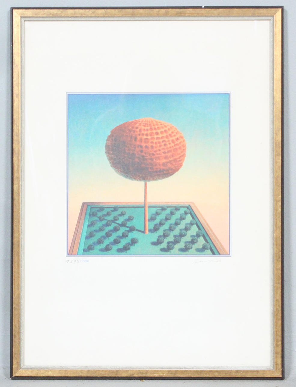 RUDOLF HAUSNER. 'Adam's Tree of Life, 'screen print, Ed. 7897/10,000, signed.