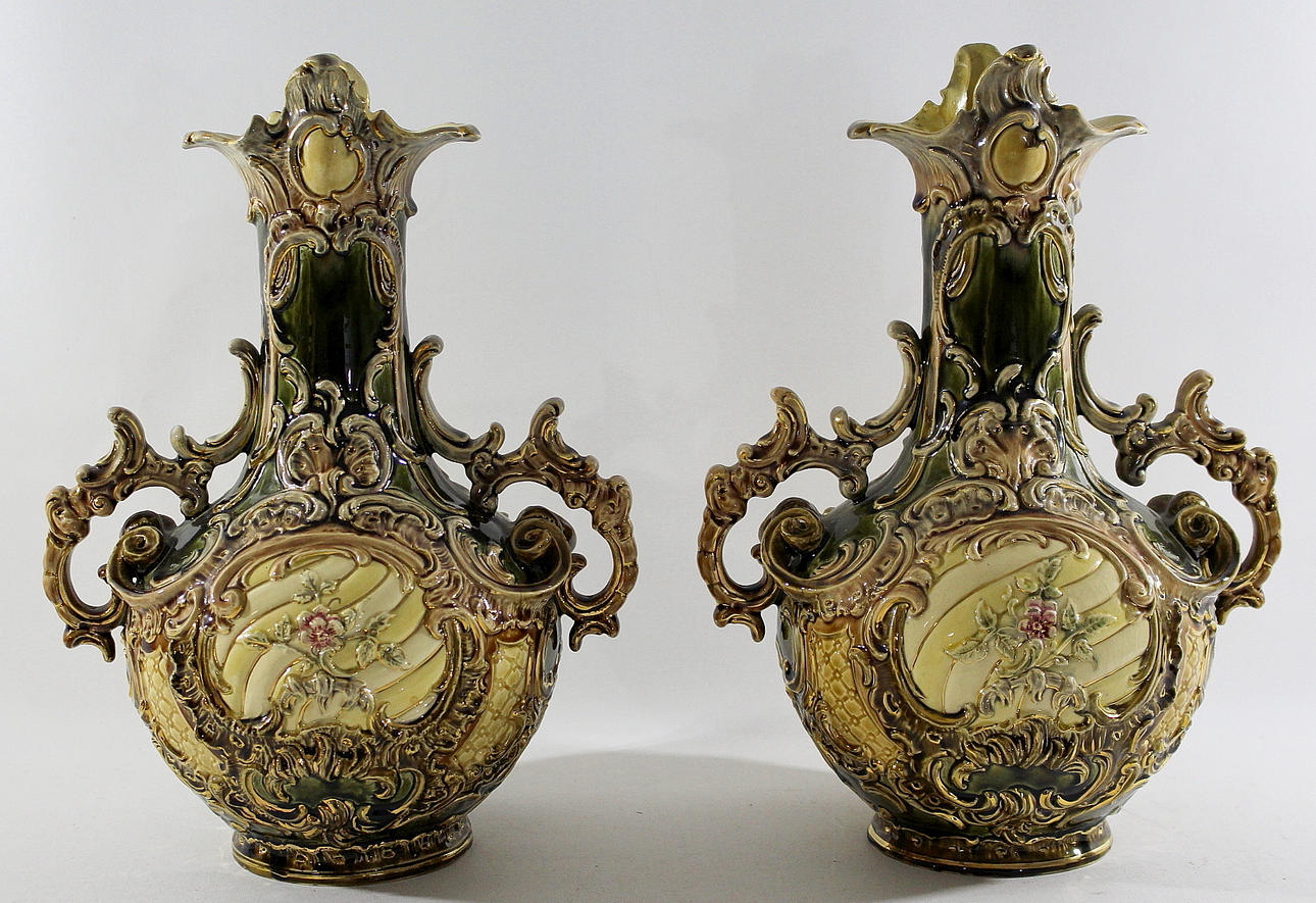 VASER, the pair, porcelain, Deposé BW, 1952.