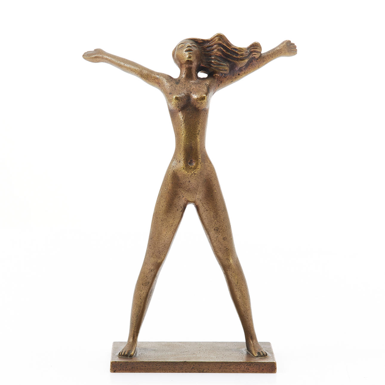STIG BLOMBERG (1901–1970). „Das Freizeitmädchen“, Bronze.