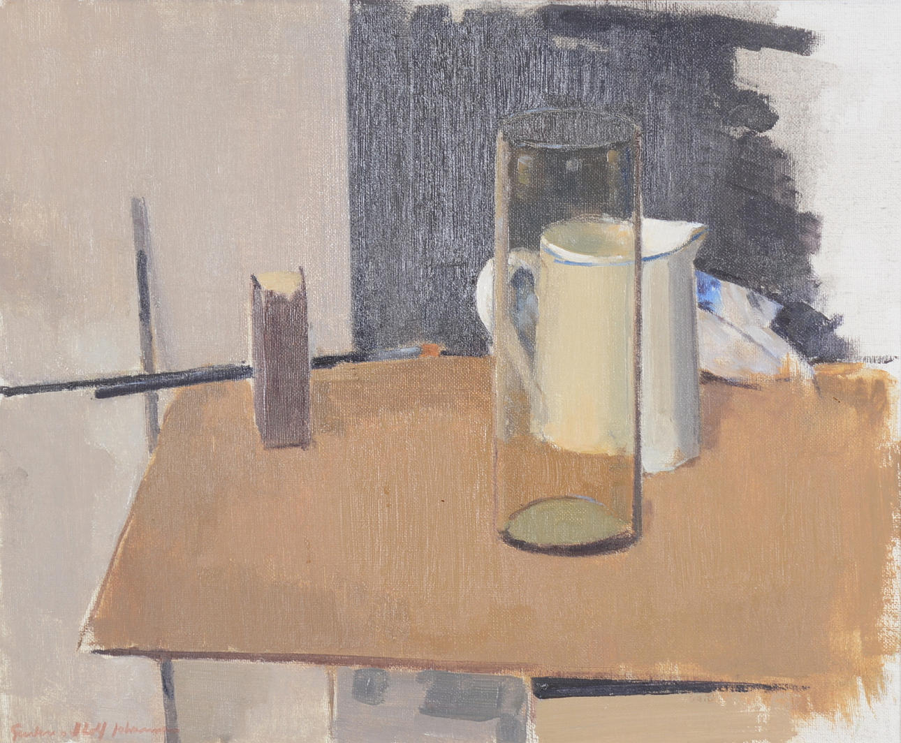 GUSTAV ADOLF JOHANSSON. Olja på duk.