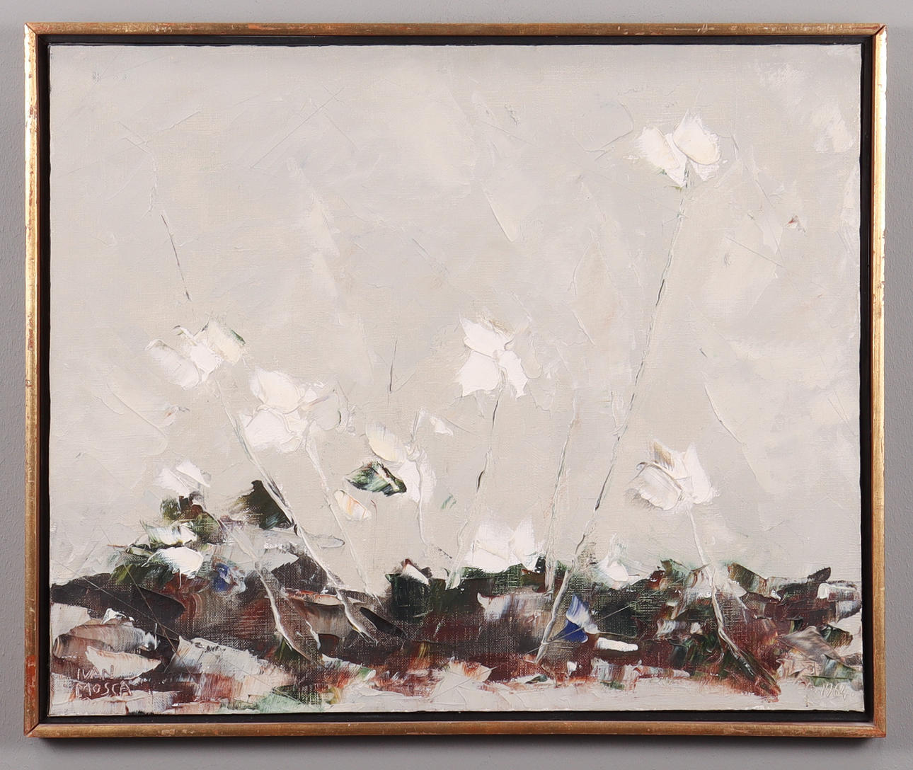 IVAN MOSCA oil on canvas, signed 1964.