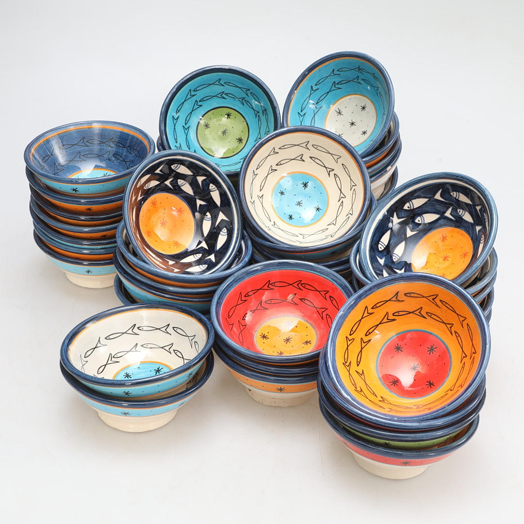 MAROCKANSKA SKÅLAR, 38 stycken, nutida.