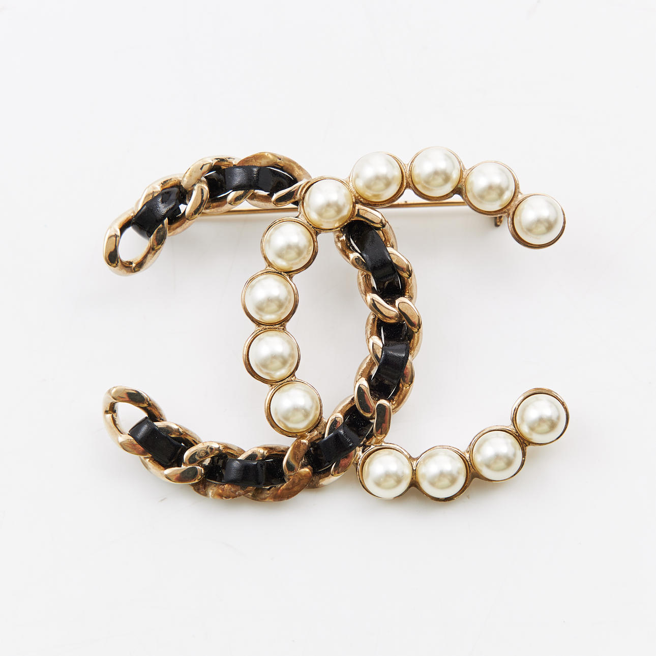 CHANEL, Brosche, CC-Logo.