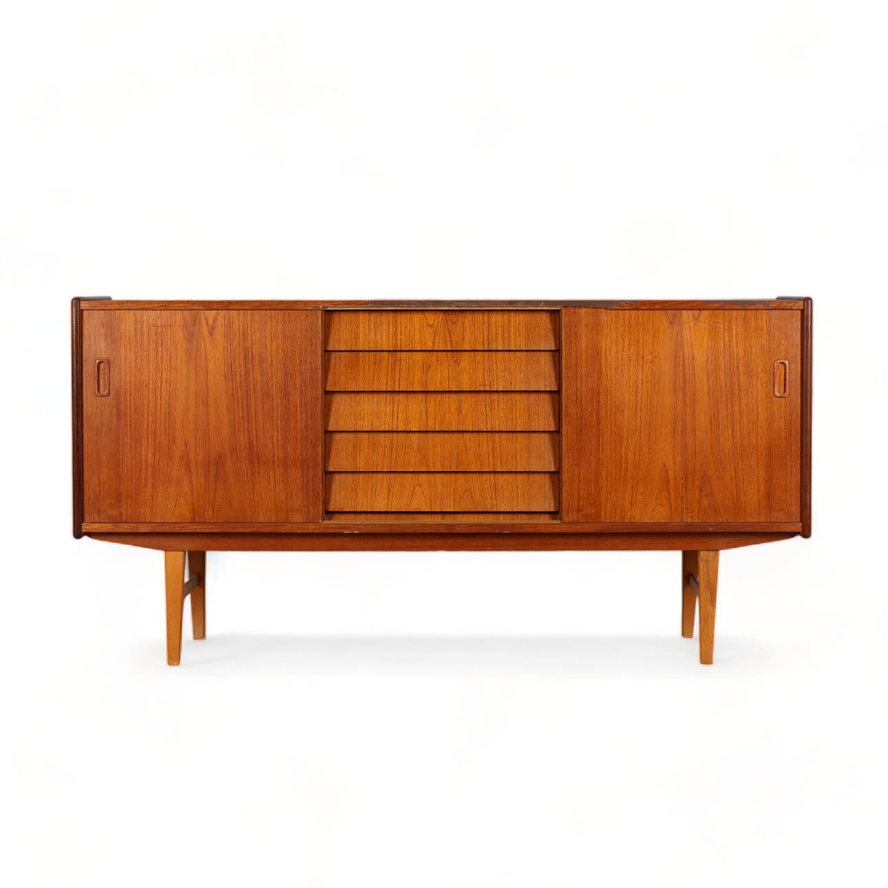A sideboard, teak, 1950s/60s.
