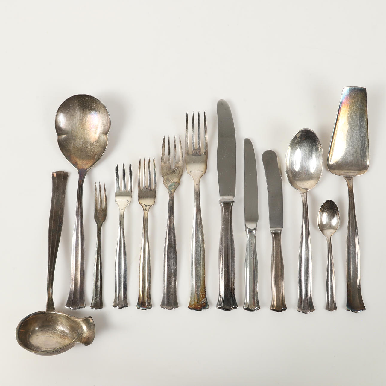 Besteck, Einzelteile, „Birgitta“, Neusilber.