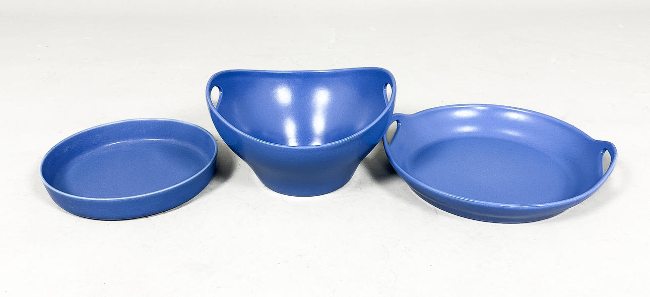 KERAMIKTEILE, 3 Stück, Höganäs, Schweden.