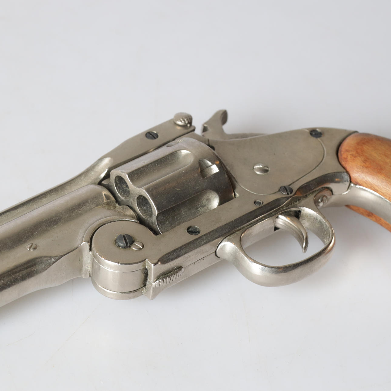 A metal/wood revolver, BKA 217, replica of Smith & Wesson Schofield ...