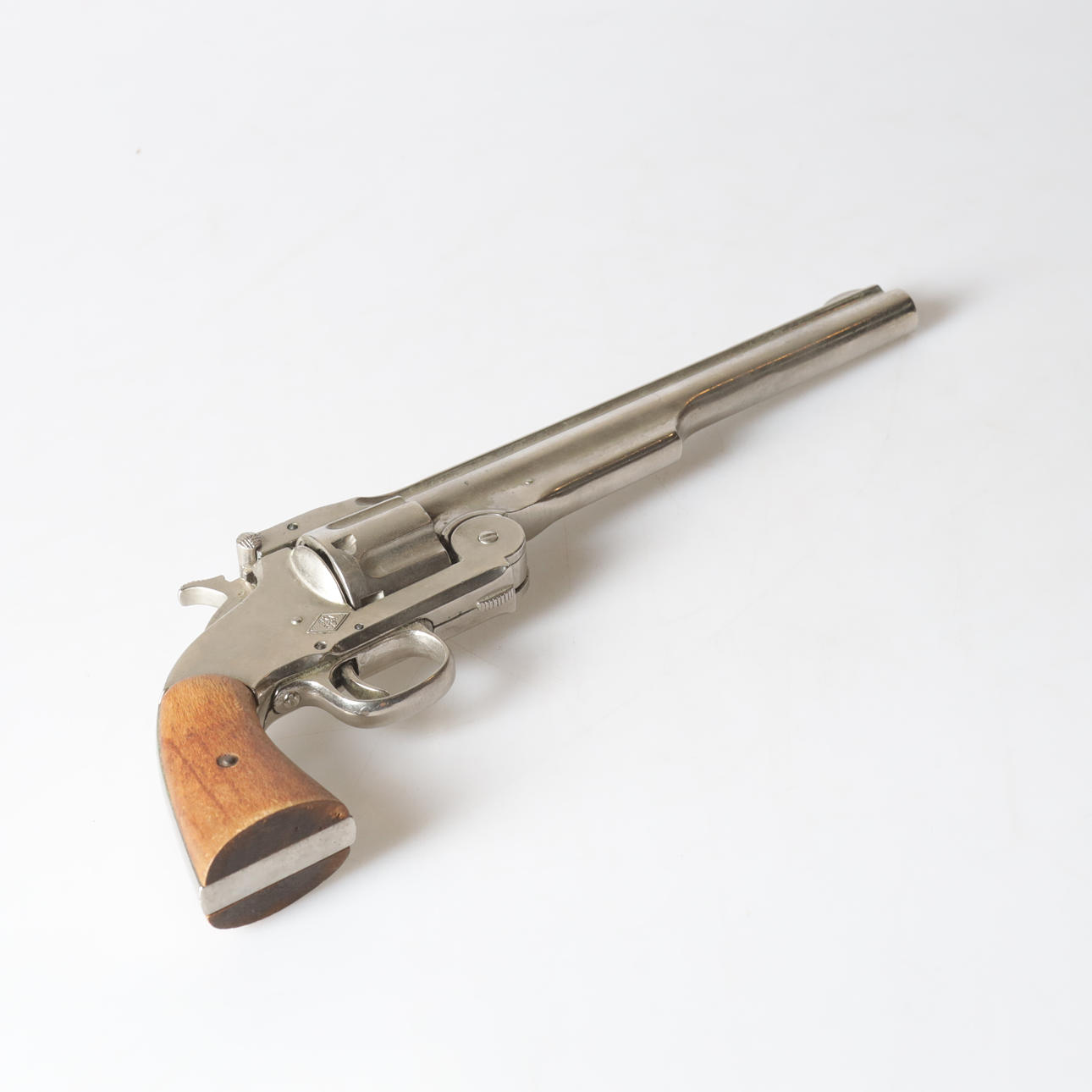 A metal/wood revolver, BKA 217, replica of Smith & Wesson Schofield ...