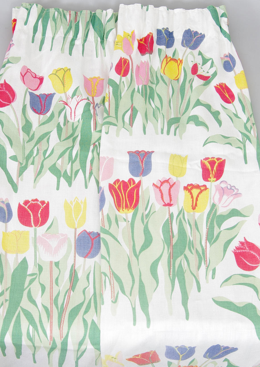 GARDINER, 1 par, "Tulpaner", Josef Frank, Svenskt Tenn.