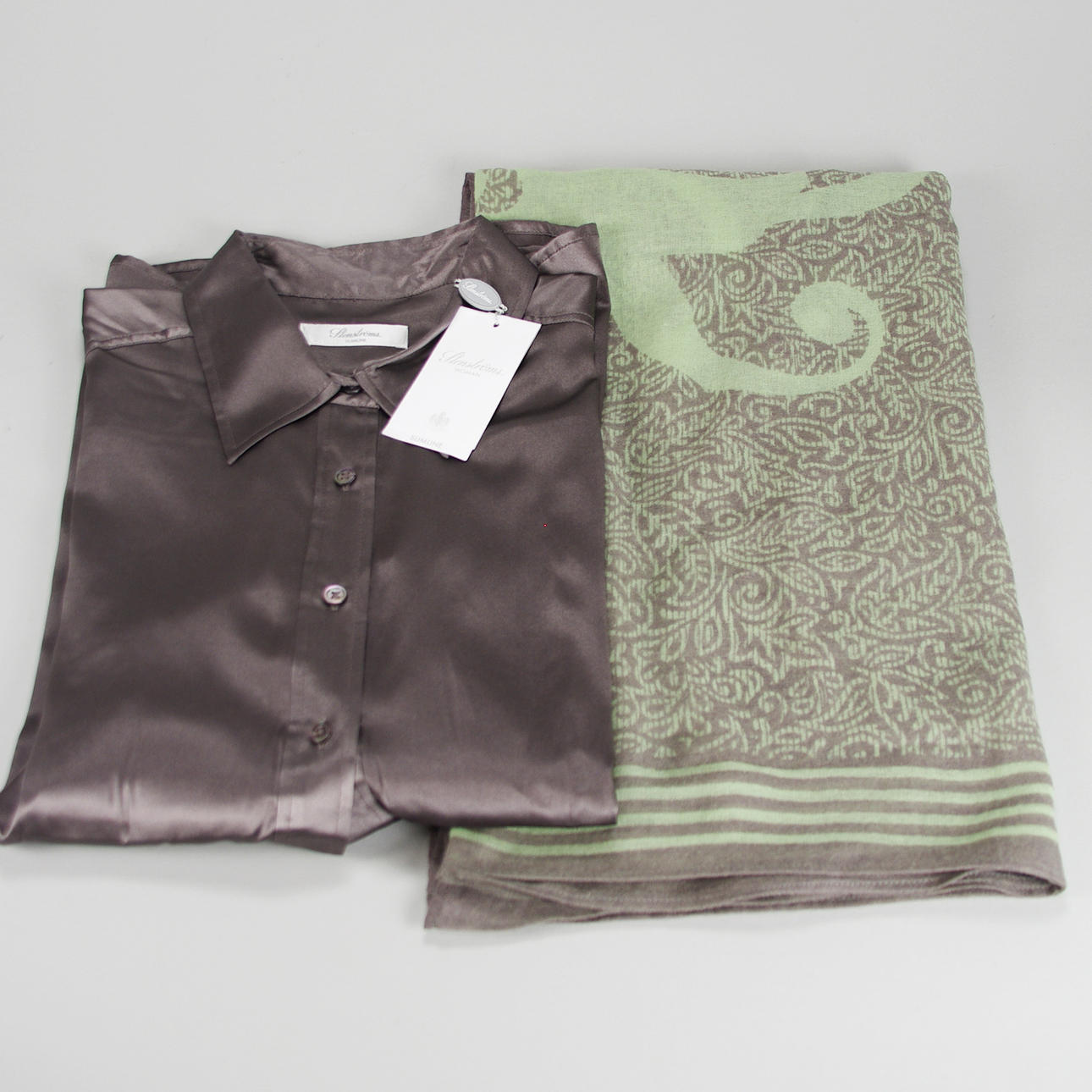 BLUS SAMT SCARVES, Stenströms, silke/bommull.