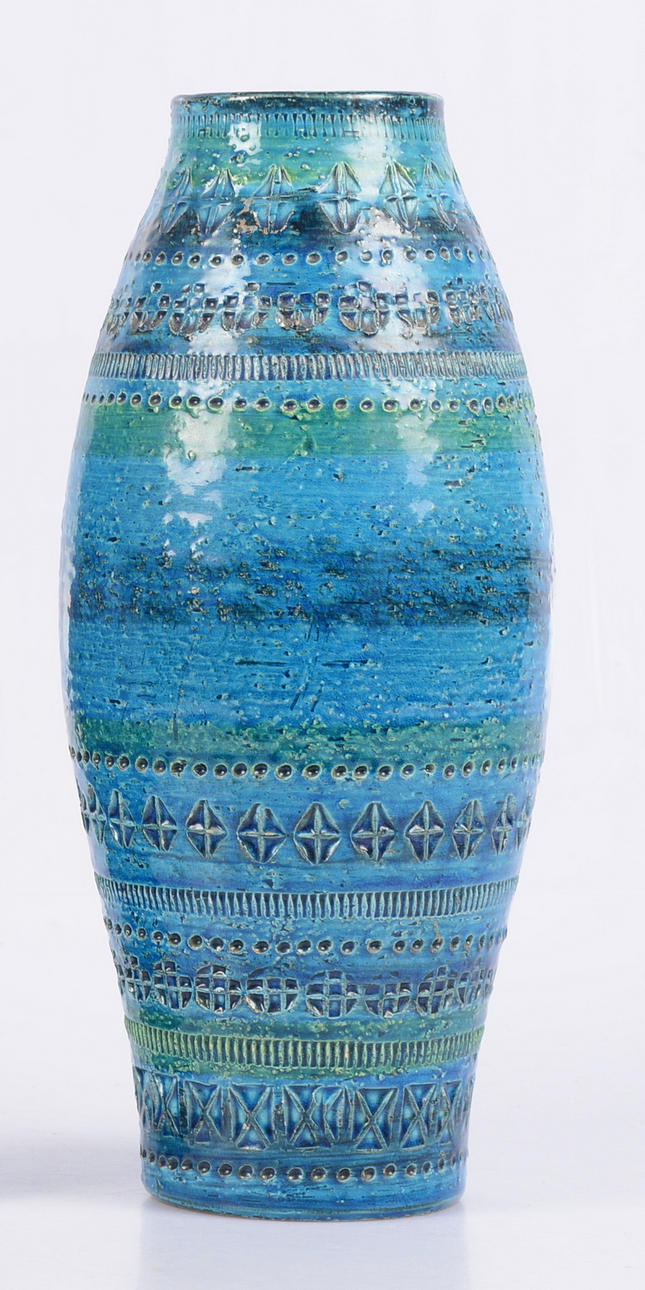 VAS, keramik, Rimini Blu, Bitossi, Italien. 1900-talets andra hälft.