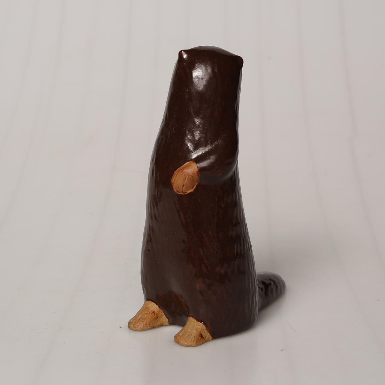 LISA LARSON. Figur, Steinzeug, Biber, Jie, Steinzeugkeller.