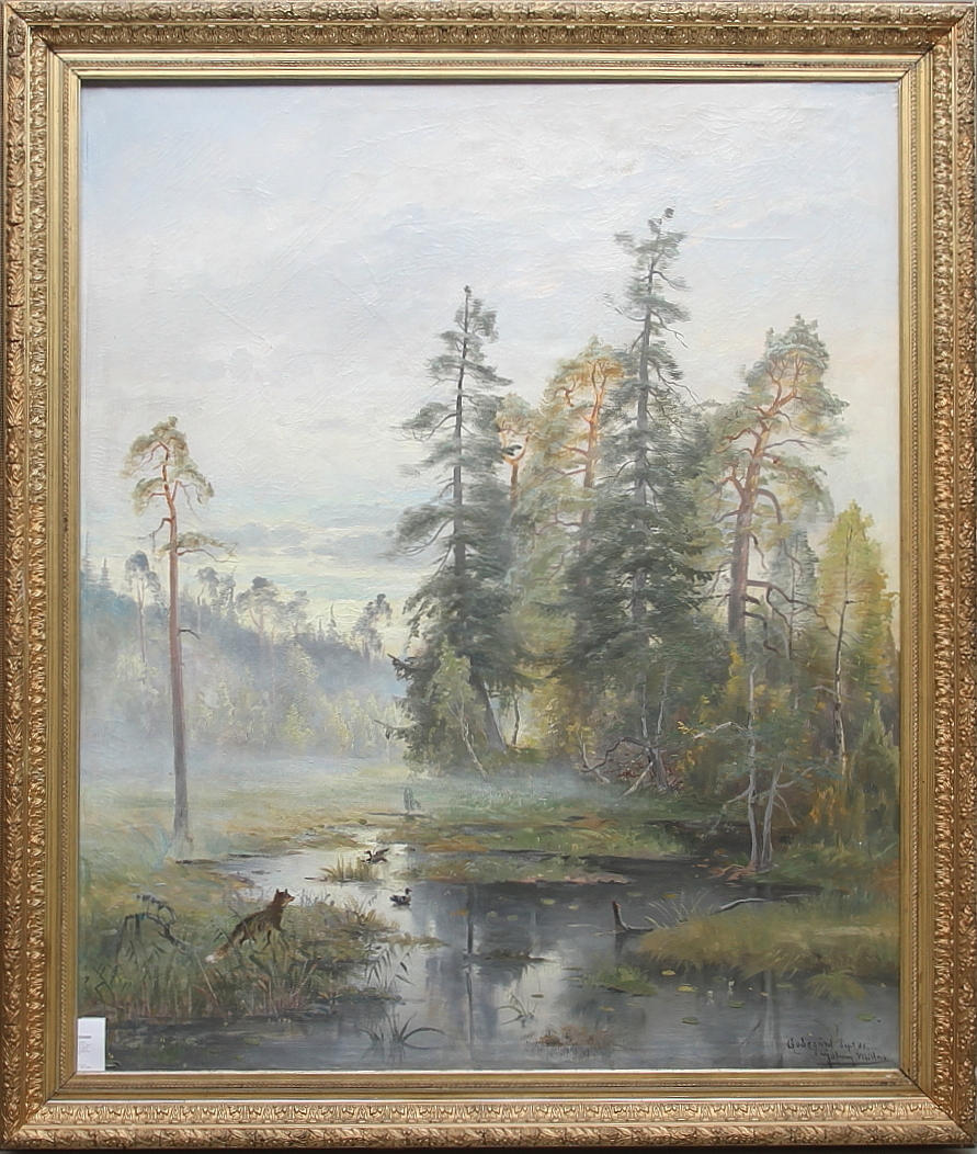 JOHNNY MILLAR. Olja på duk, signerad och daterad Godegård Sept 88.