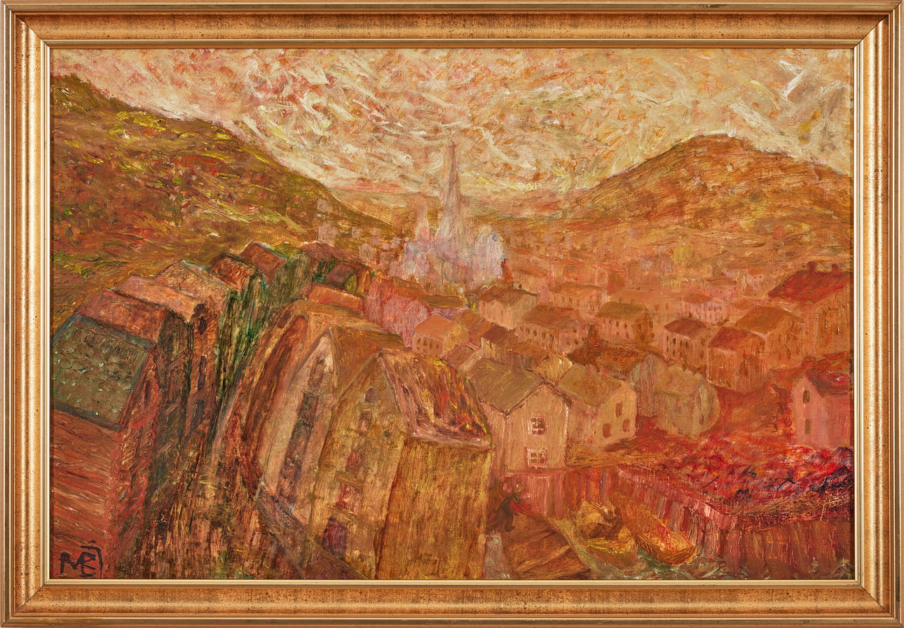 MAJA BRAATHEN (1896-1973). "Trondheim II".