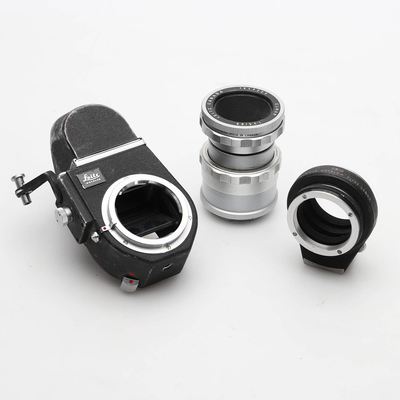 LINSE ELMAR 1:3,5 /65 UND VISOFLEX.