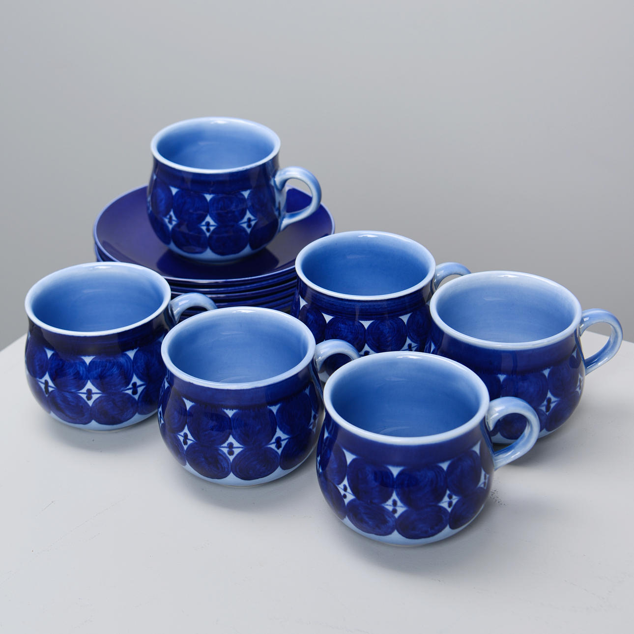 LISA LARSON. A set of 6 cups, “Matilda”, Gustavsberg.