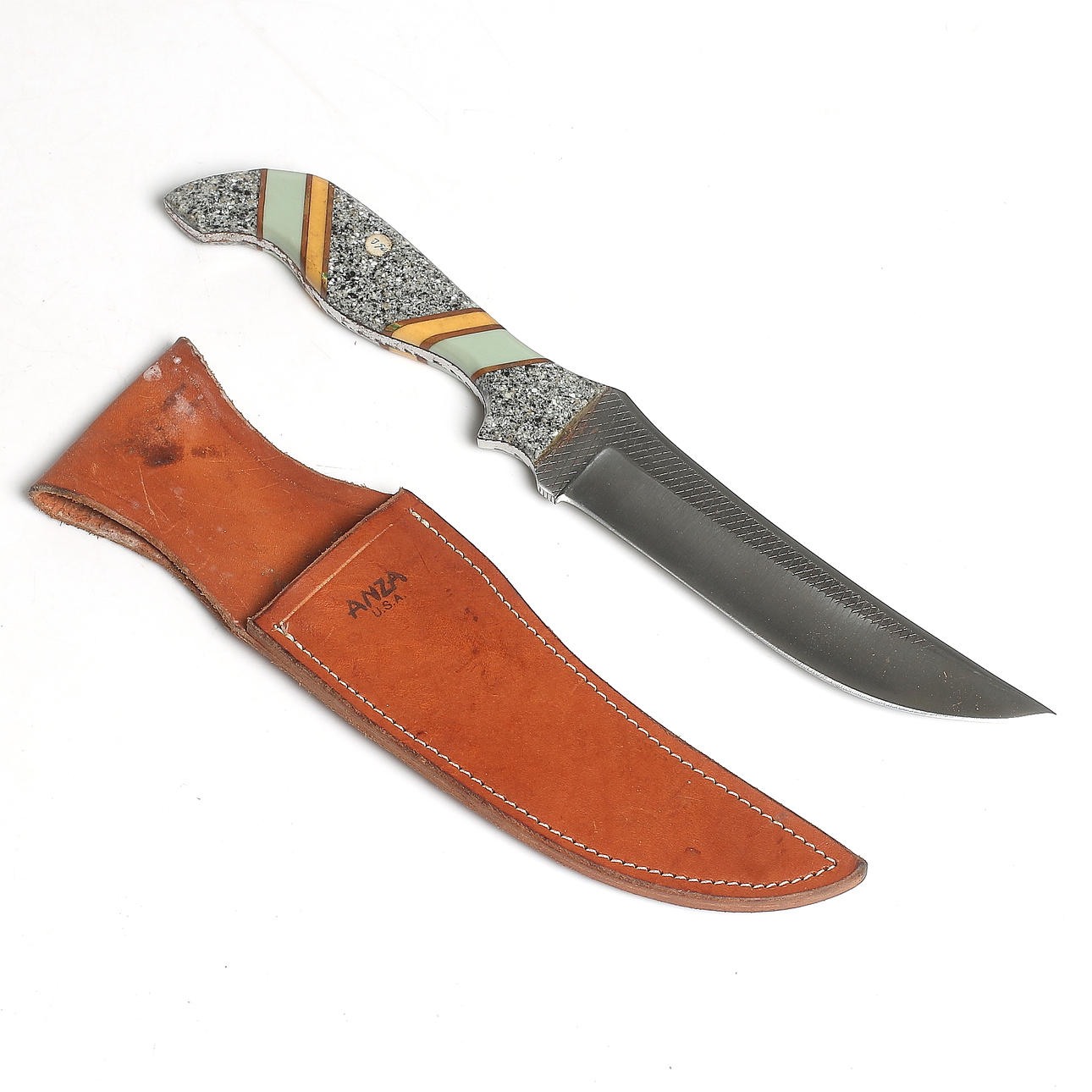 KNIV, stål, "Bowie", Anza, U.S.A.
