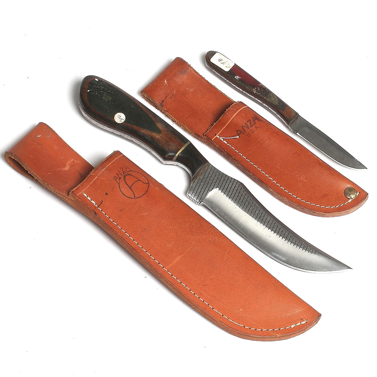 KNIVAR, 2 st, stål samt trä, Anza, U.S.A.