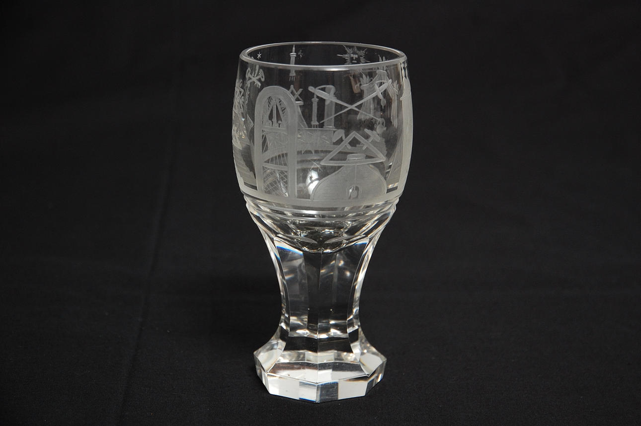 FRIMURARPOKAL, troligen Tyskland s.k" Römerkanonen " 18-1900-tal.