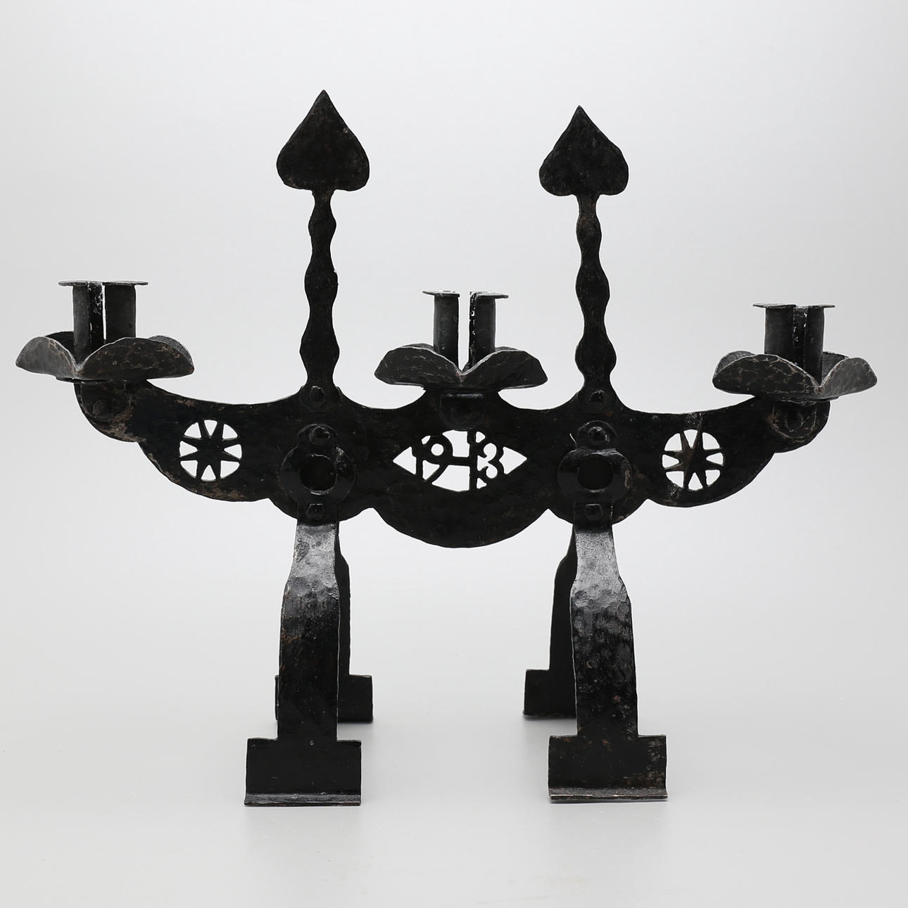 LJUSSTAKE, smide, daterad 1913.