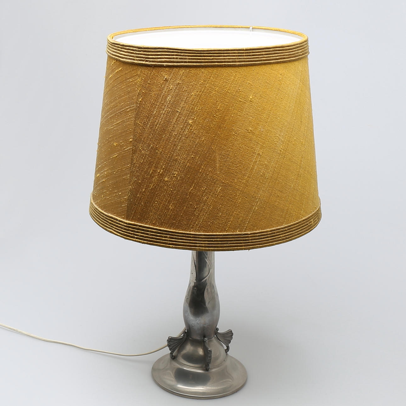 BORDSLAMPA, tenn, balusterformad fot.