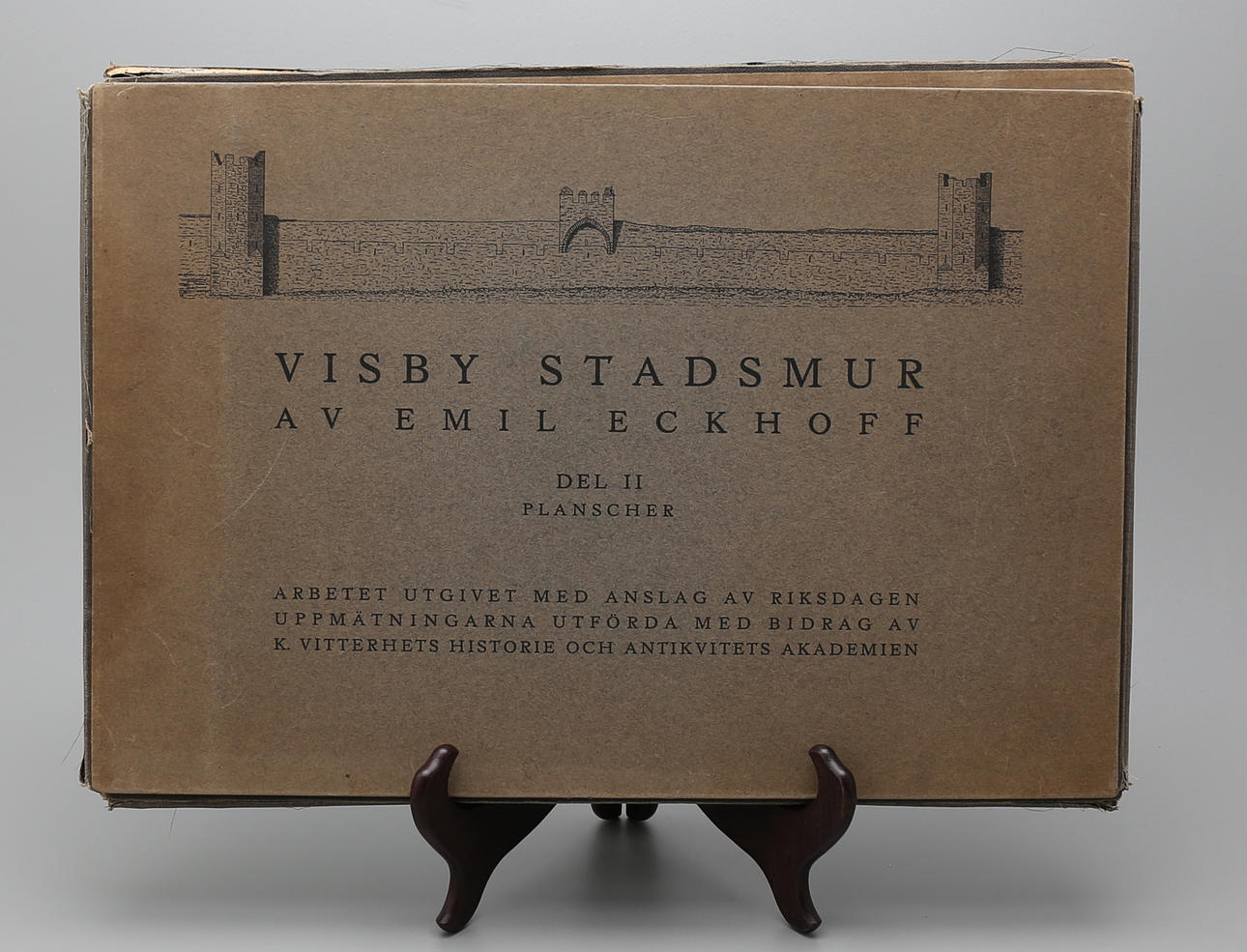 BOK/PLANSCHER, "Visby Stadsmur", Emil Eckhoff, 1922.