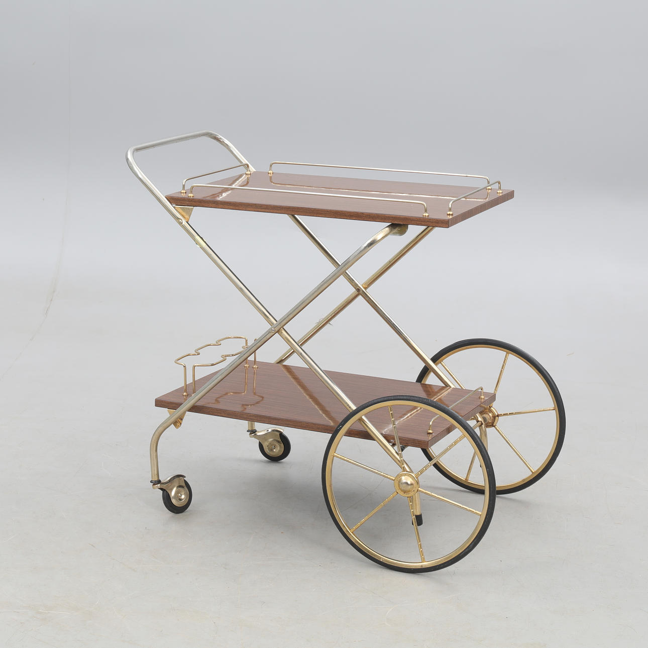 DRINK/BAR CART, on wheels, vintage, foldable.