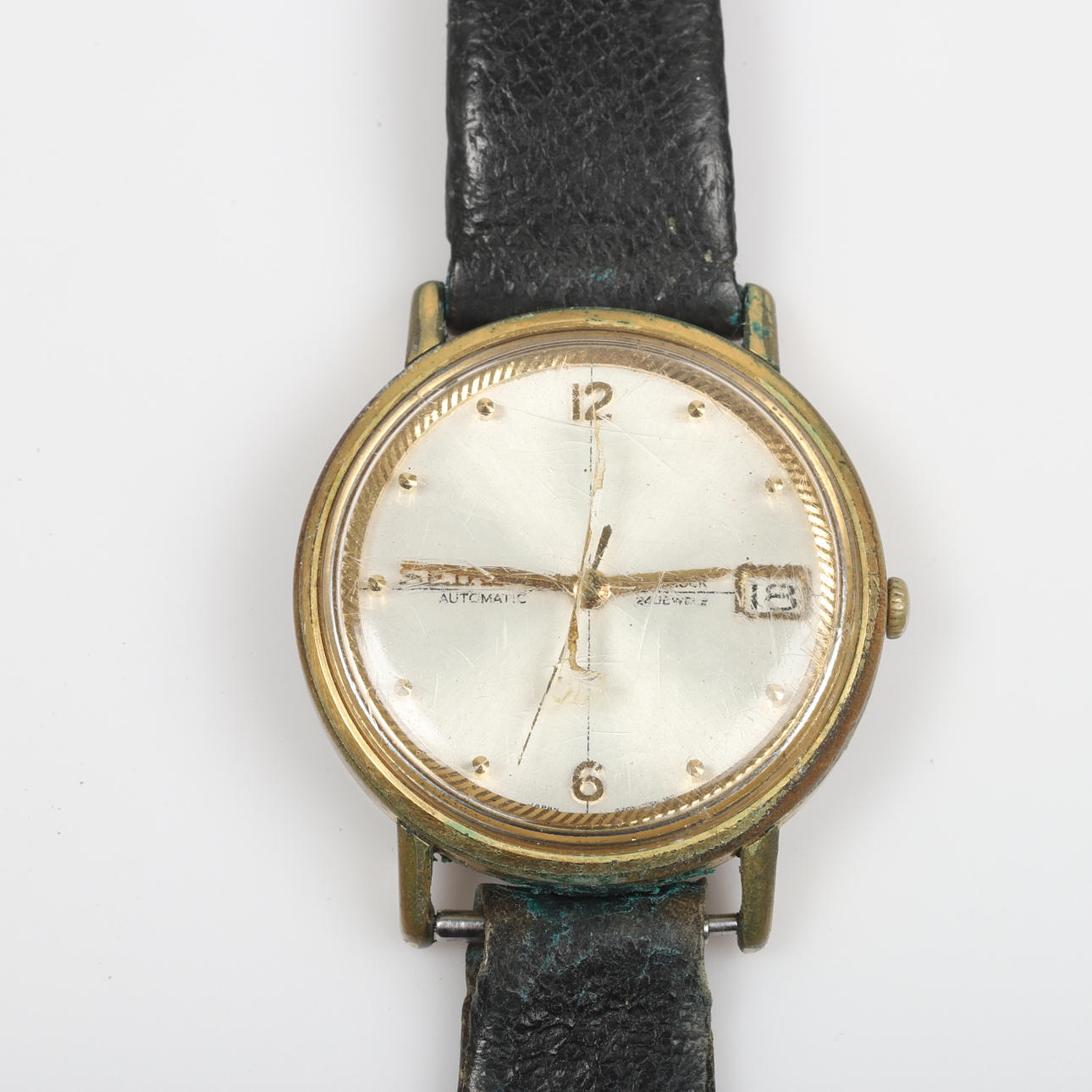 RELOJ DE PULSERA, Seiko Diashock Automatic, acero.