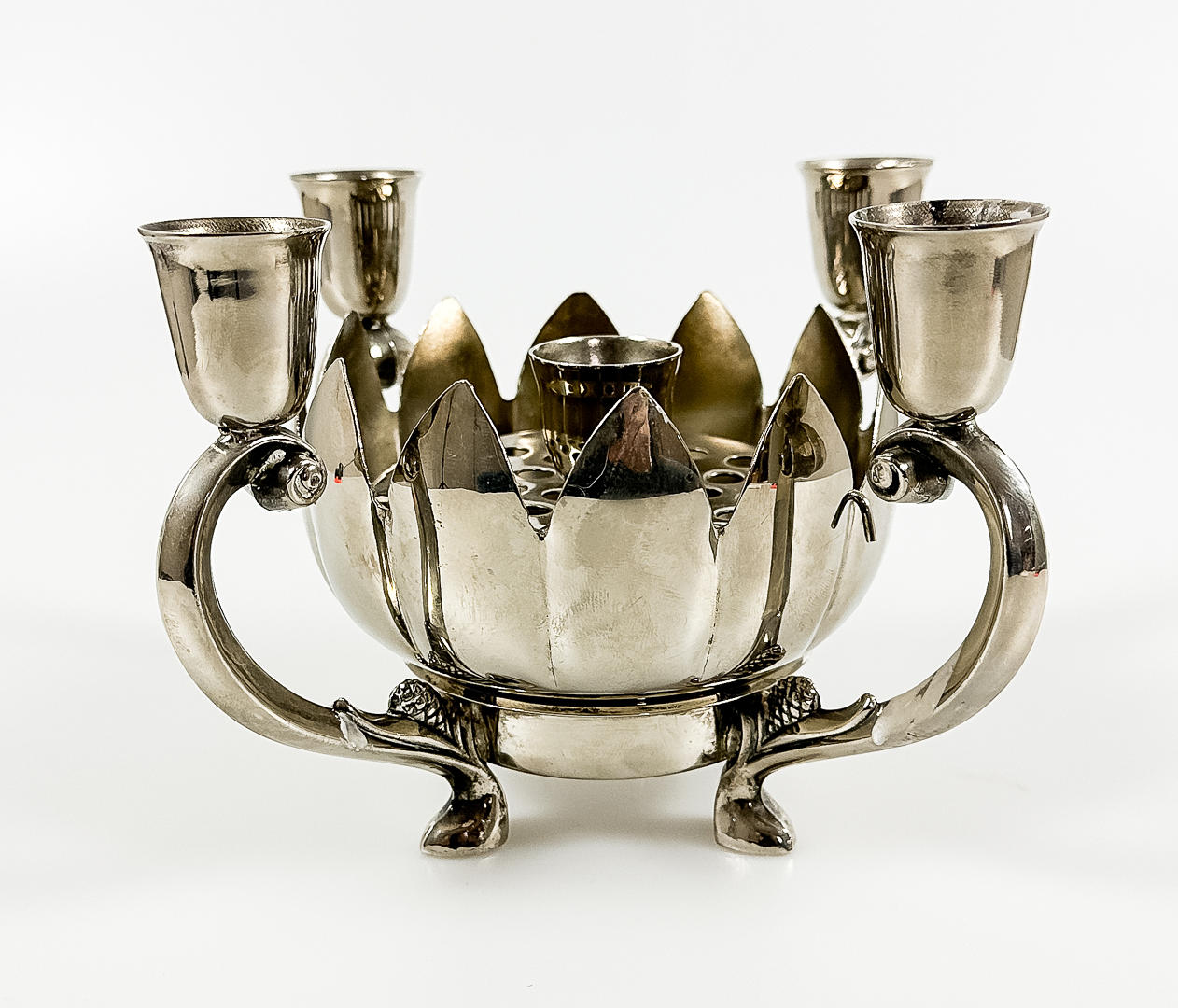 BORDSDEKORATION för blommor & ljus, 1930-tal.