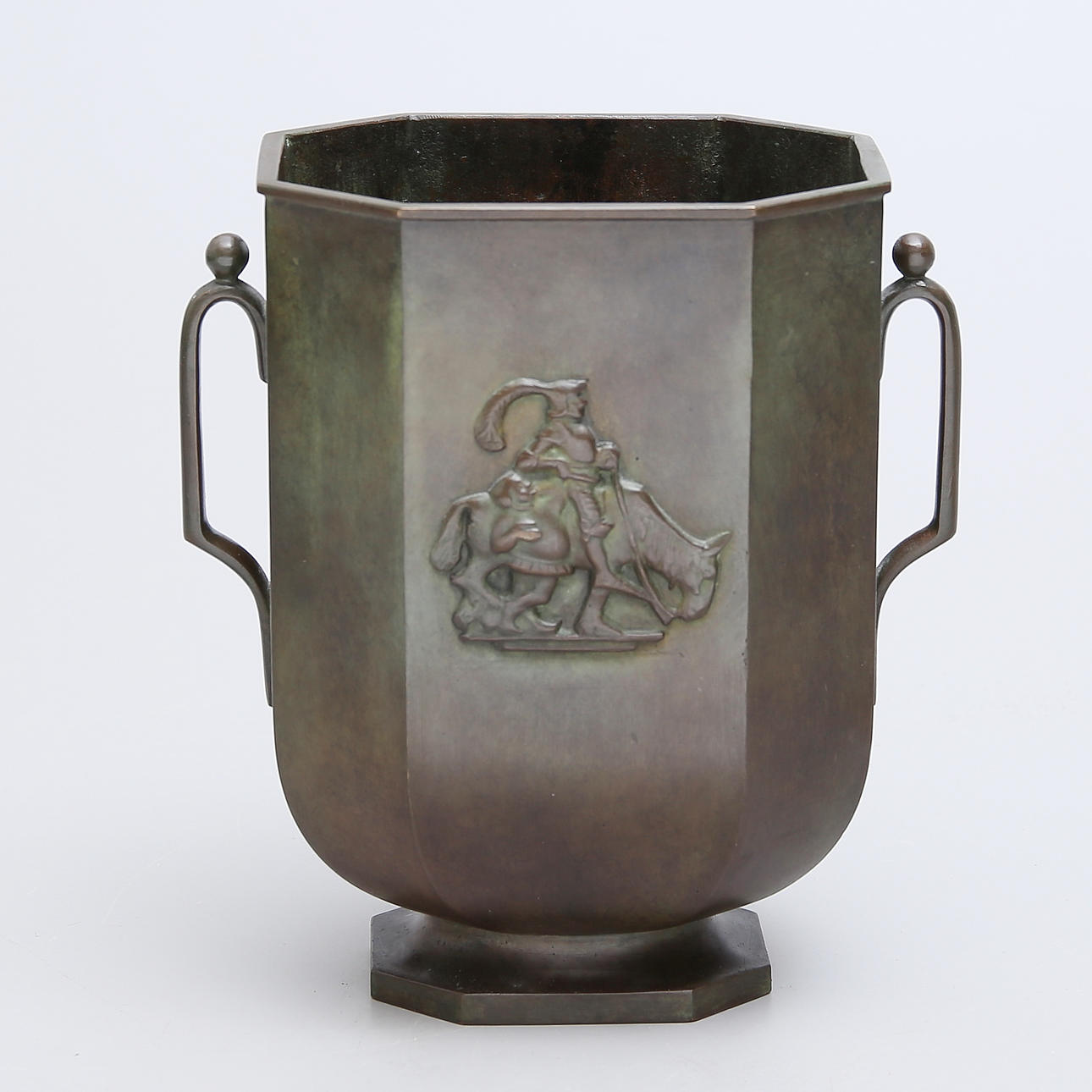 A 1940s bronze vase by Jacob Ängman.