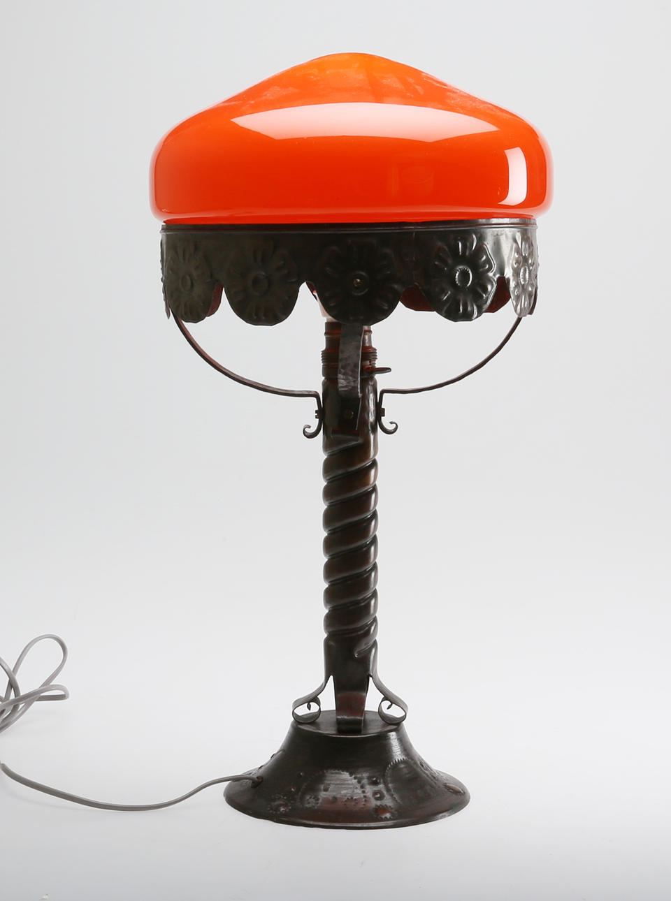 BORDSLAMPA, koppar, jugend, tidigt 1900-tal.