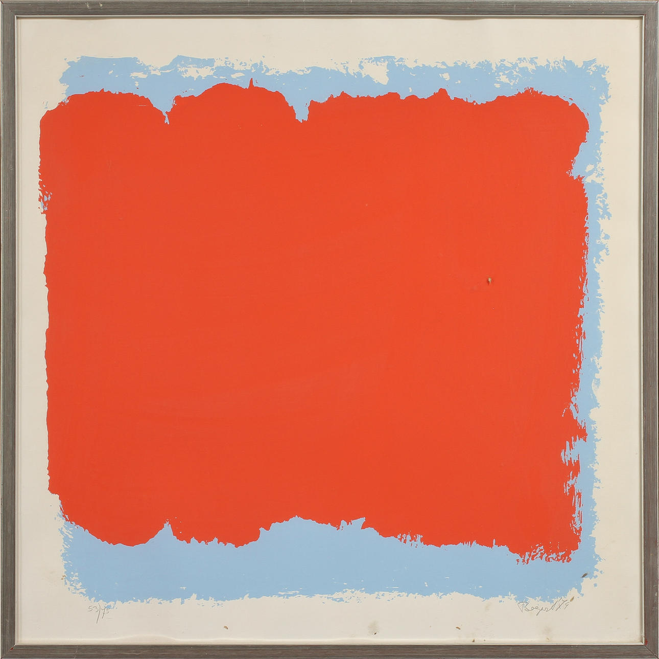 BRAM BOGART. Komposition, färglitografi, signerad och numrerad 53/75.