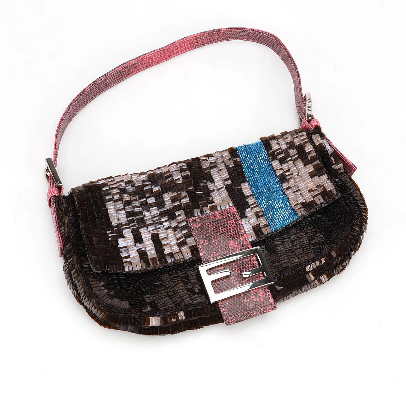 FENDI, evening bag with sequins.