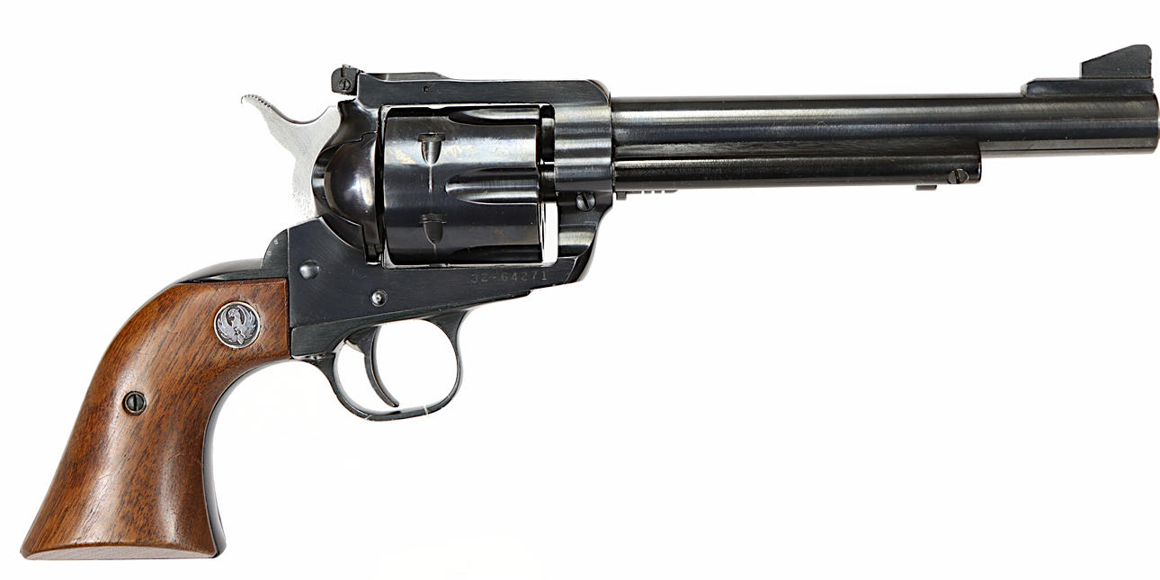 REVOLVER WITH EXTRA DRUM, Single Action, make Ruger, model New Model Blackhawk, caliber .357 Magnum & 9x19, no. 32-64271, se-no. SE1883815.
