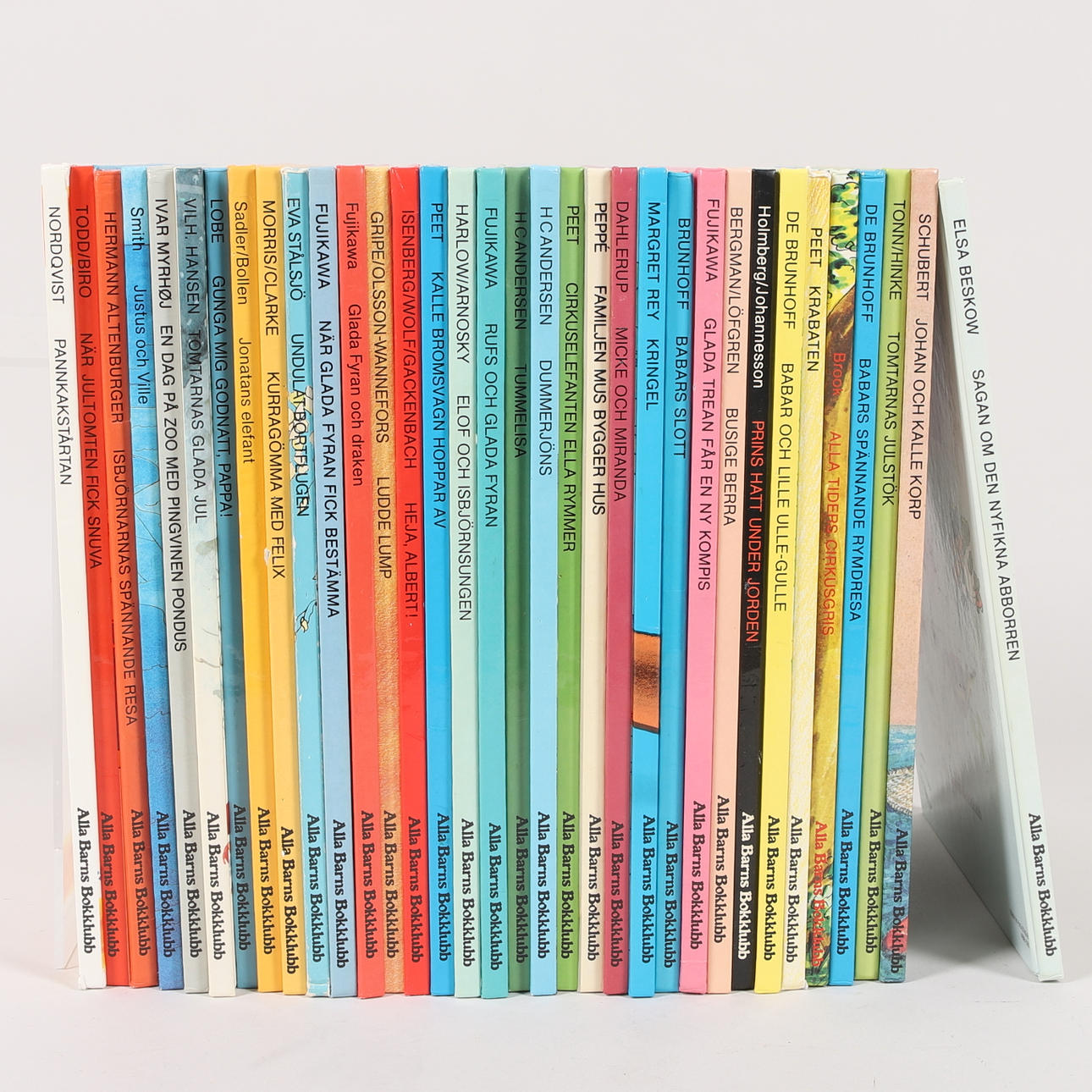 BARNBÖCKER, 34 st, "Alla Barns Bokklubb", 1980-tal.