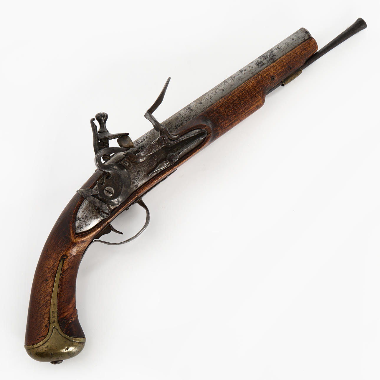 18th-century FLINTLOCK PISTOL.