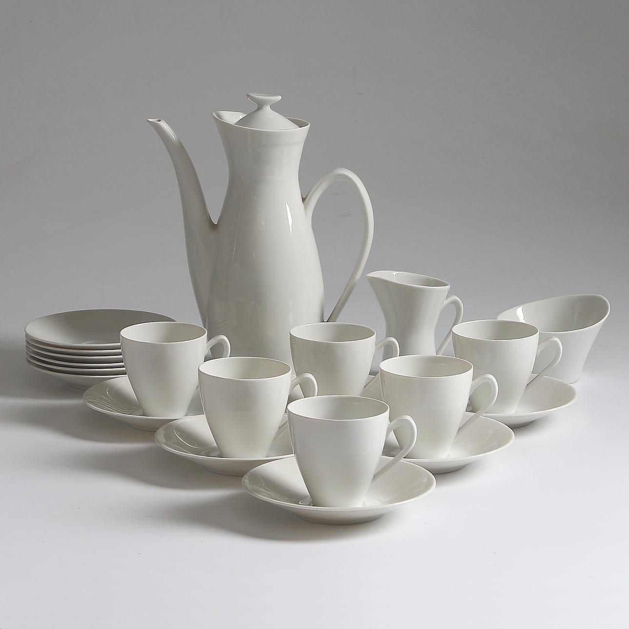 KAFFESERVIS, 21 delar. "Blanca", Rörstrand.