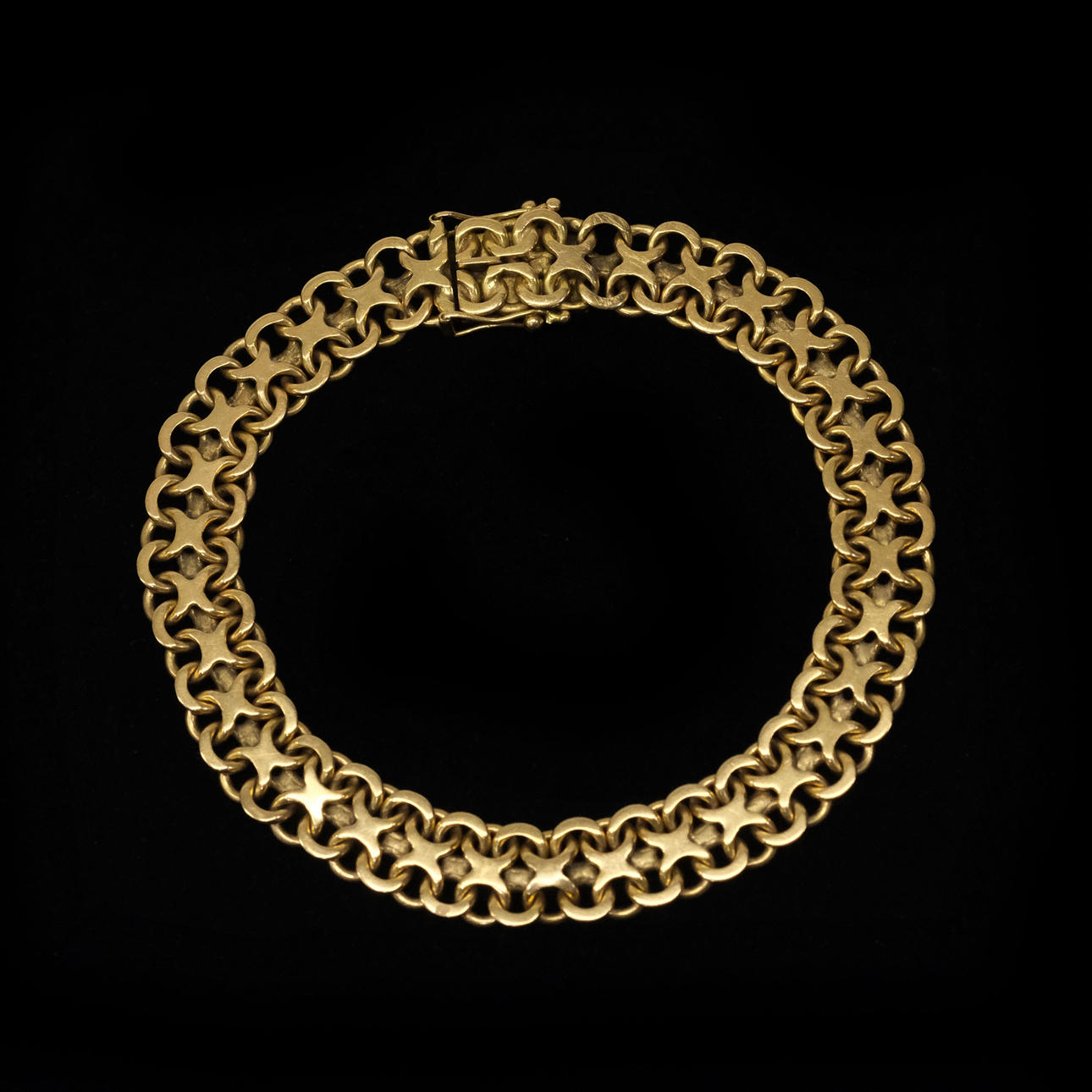 ARMBAND, X-LÄNK, 18K GULD.