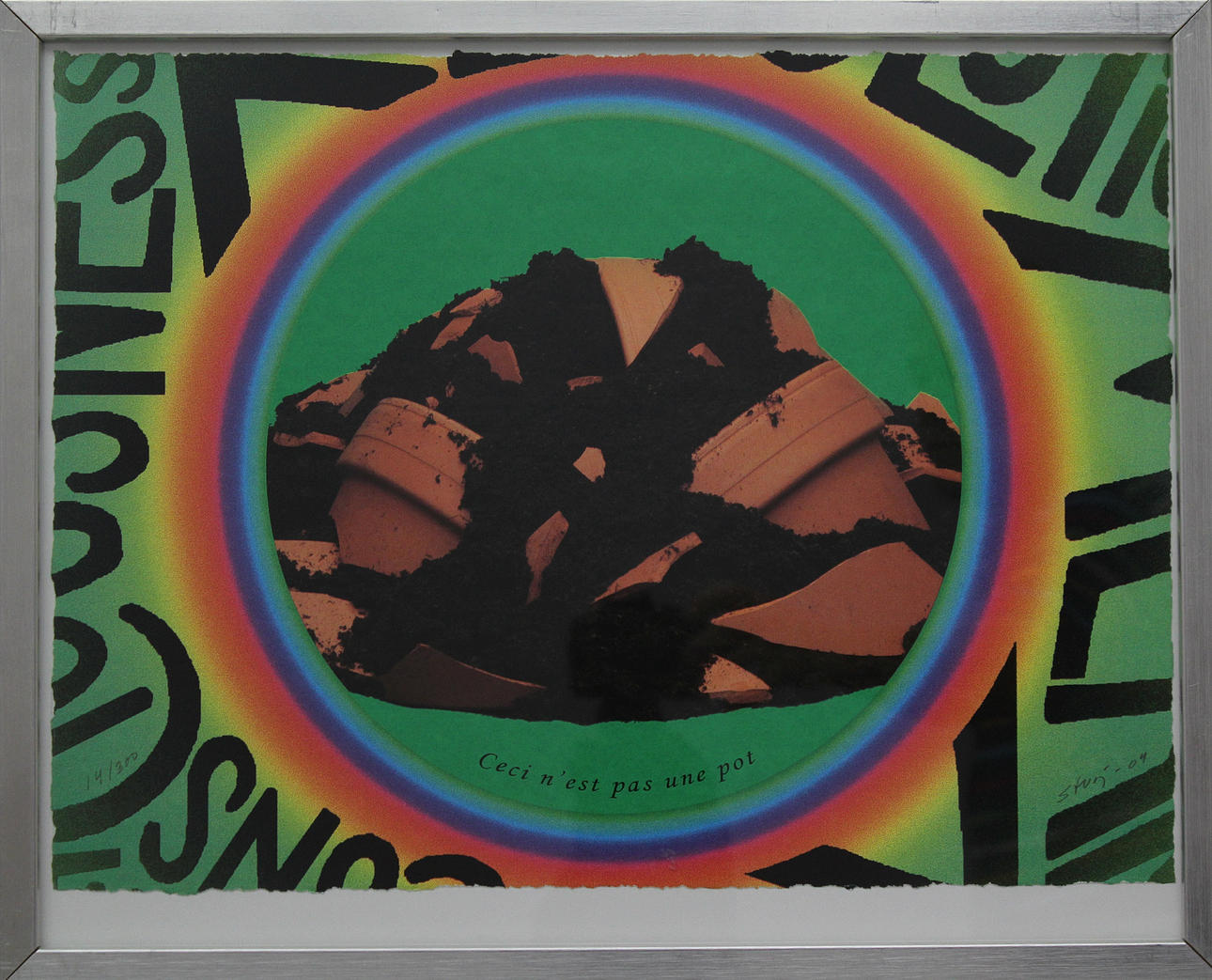 STURE JOHANNESSON. Pot. Not Pot. Färglitografi. Signerad Sture J och daterad -04. 14/300.