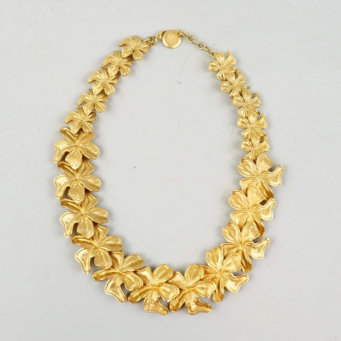 A gold plated metal necklace, VENTURINA, Paris. Jewellery 